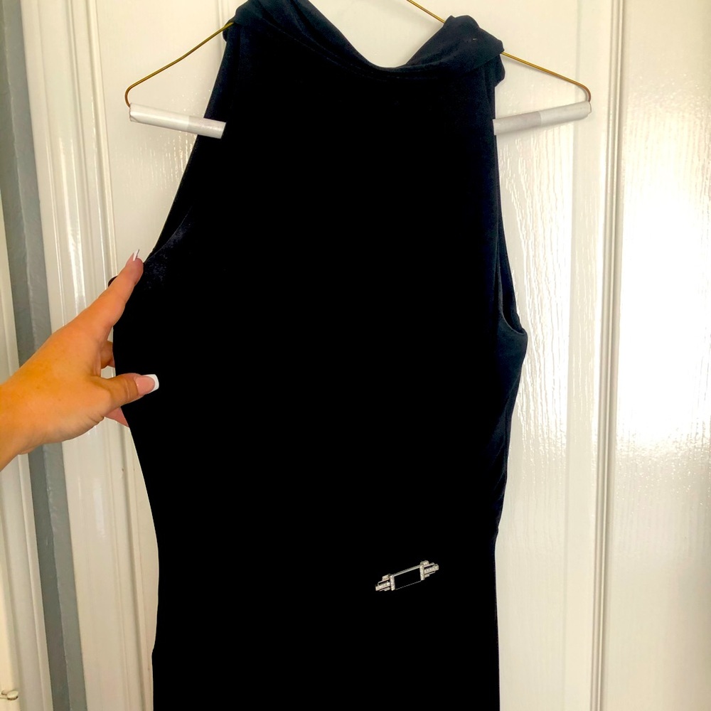 Black Ralph Lauren matte jersey formal gown